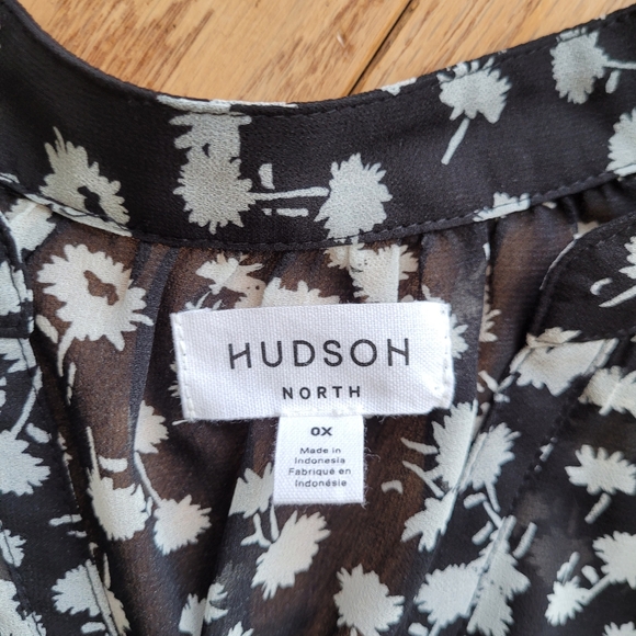 Hudson North Plus Smocked Waist Midi Dress No lining - Picture 8 of 15